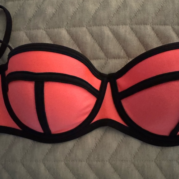 Triangl triangle neoprene bikini med lg scuba bikini orange pink - Picture 6 of 8